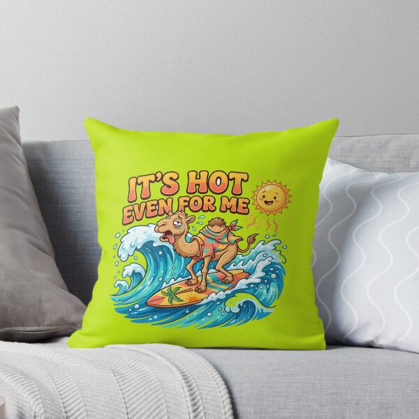 Item preview, Funny Surfing Camel - It's Hot Even For Me designed and sold by AbderraimArt.