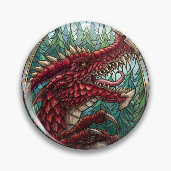 Item preview, Stained Glass Dragon designed and sold by GothTees.