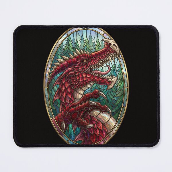 Item preview, Stained Glass Dragon designed and sold by GothTees.