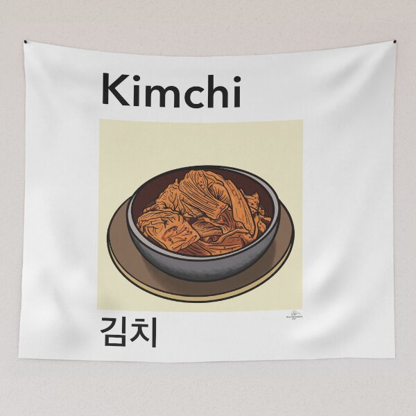 Item preview, Ilustración de kimchi: arte culinario tradicional coreano. designed and sold by TAWN ILLUSTRATIONS.