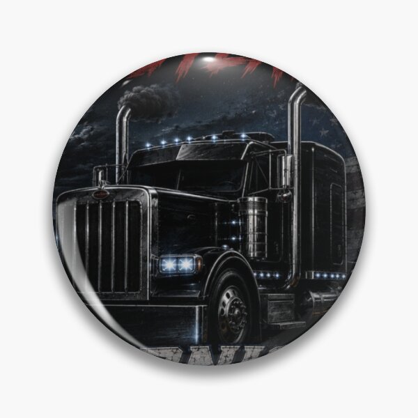 Item preview, Diesel Outlaw Midnight Runner – Black Semi Truck Patriotic Trucker Graphic T-Shirt designed and sold by 18 Life Outlaw.