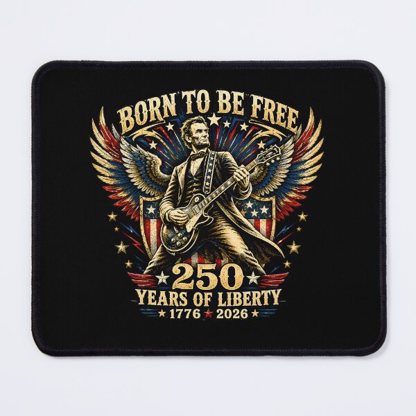 Item preview, Born to Be Free 250 Years of Liberty Patriotic Guitar designed and sold by Axivra.