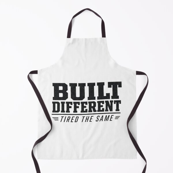 Item preview, Built Different Tired the Same Funny Gym Workout Typography Tee Sticker Fitness Gift designed and sold by sharifex.