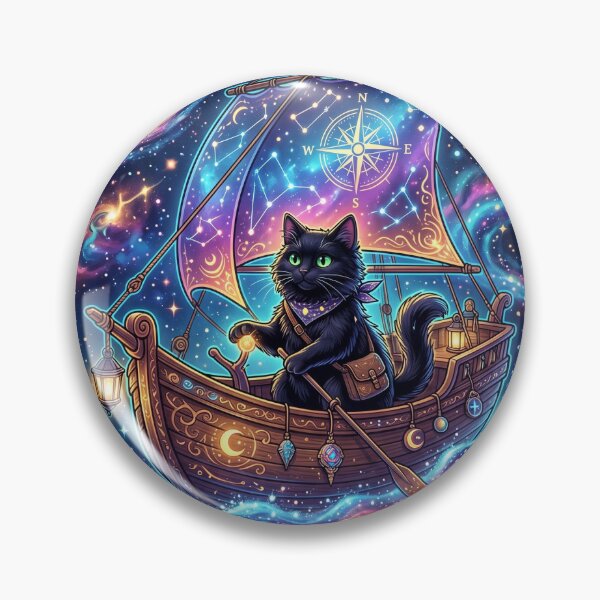 Item preview, Celestial Black Cat Moon Lantern T-Shirt designed and sold by MERAKISL.