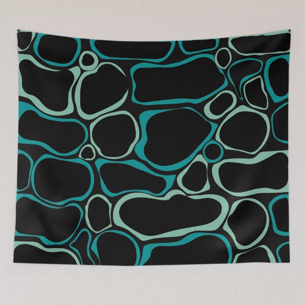 Item preview, Scales - Abstract composition in black and blue 08 designed and sold by StefanStudioArt.
