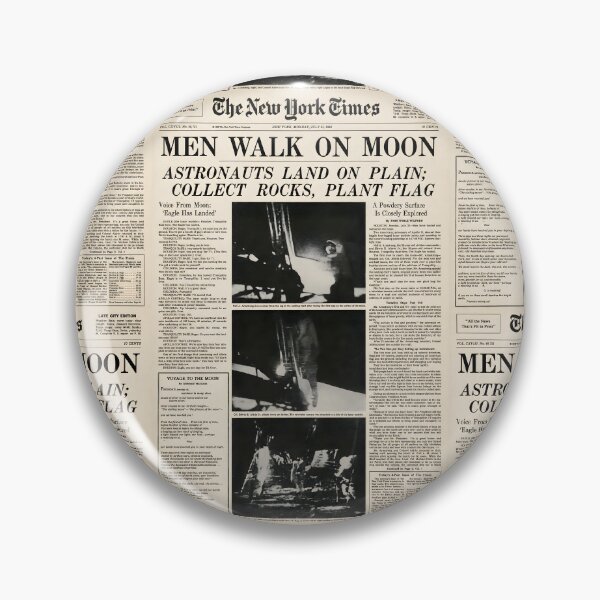 Item preview, Moon Landing Front Page 1969 – Vintage Newspaper Cover designed and sold by Abeshinobi.