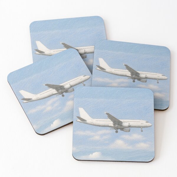 Item preview, Commercial Jet Airliner Sky Sketch Illustration designed and sold by EMairplanes.