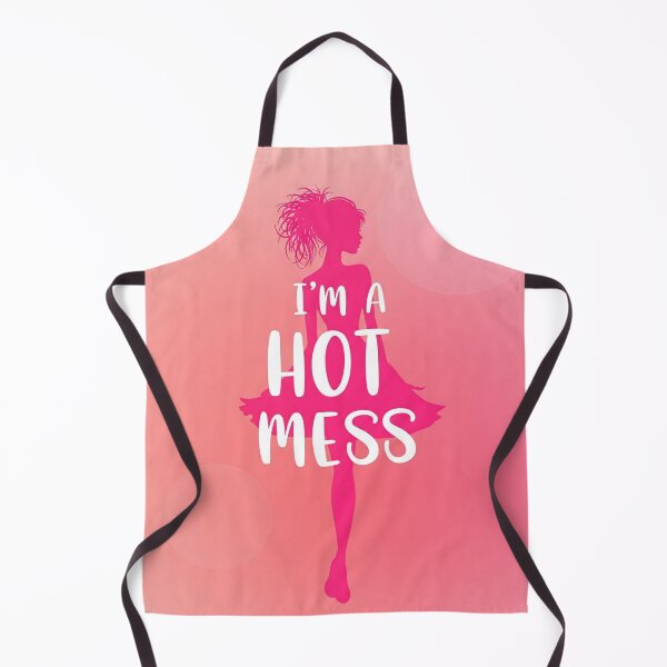 Item preview, I'm A Hot Mess Cute Pink Silhouette designed and sold by DesignsCreative.