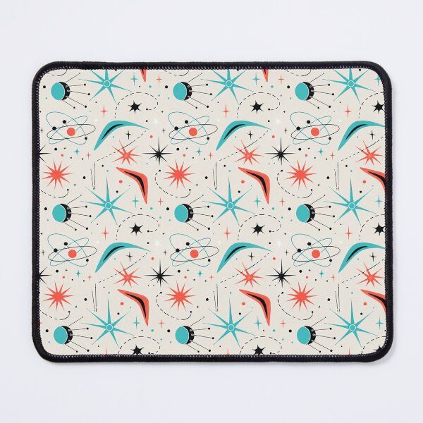 Item preview, Atomic Age Space Retro Seamless Pattern Print designed and sold by Inkworksbyshery.