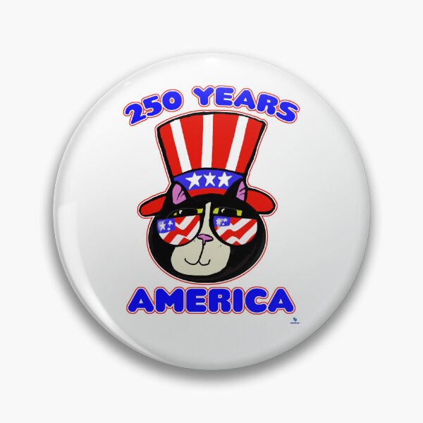 Item preview, America 250 Birthday Patriot Cat Fun Independence Day designed and sold by mytshirtfort.