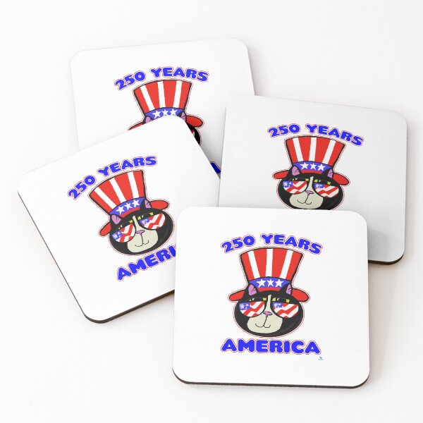 Item preview, America 250 Birthday Patriot Cat Fun Independence Day  designed and sold by mytshirtfort.