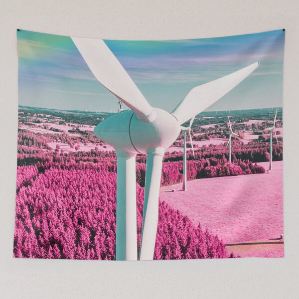 Item preview, Pop Art Wind Turbine Colorful Renewable Energy Artwork designed and sold by Volt Junkies.