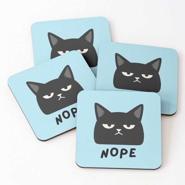 Item preview, Nope Black Cat designed and sold by AdicretorDesign.