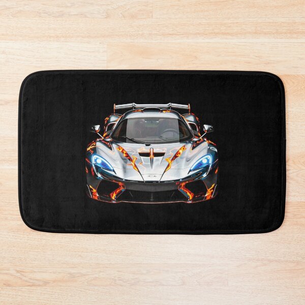 Item preview, Cyberpunk Hypercar Front View - Liquid Chrome & Neon Fire designed and sold by Grandeur Aesthetics.