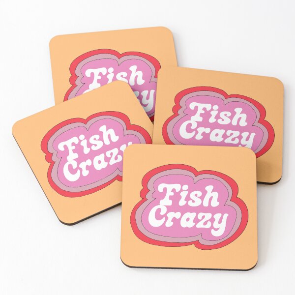 Item preview, Fish Crazy (Purple on Yellow) designed and sold by yellowflowerhut.