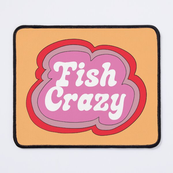 Item preview, Fish Crazy (Purple on Yellow) designed and sold by yellowflowerhut.