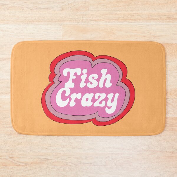 Item preview, Fish Crazy (Purple on Yellow) designed and sold by yellowflowerhut.