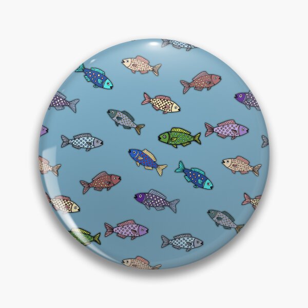Item preview, Colorful School Fish designed and sold by Leslie Montgomery Art.