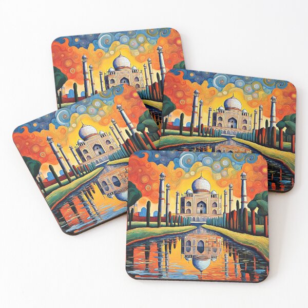 Item preview, Taj Mahal at sunset designed and sold by George Hutton Hunter.