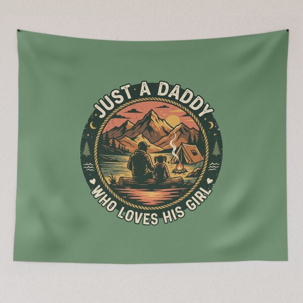 Item preview, Just A Daddy Who Loves His Girl Camping Fishing Dad Father Daughter Adventure Gift designed and sold by Im-Ara.