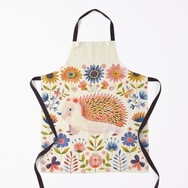 Item preview, Scandinavian Folk Art, Floral Hedgehog designed and sold by xiao xuans.