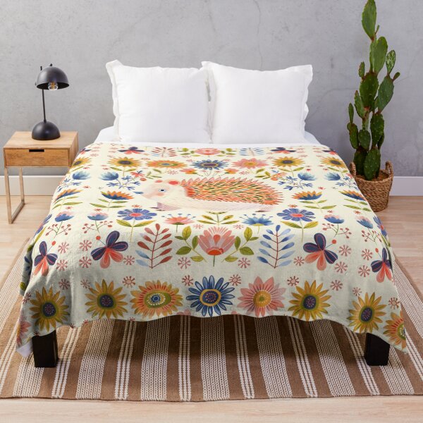 Item preview, Scandinavian Folk Art, Floral Hedgehog designed and sold by xiao xuans.