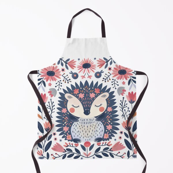 Item preview, Scandinavian Folk Art, Floral Hedgehog designed and sold by xiao xuans.