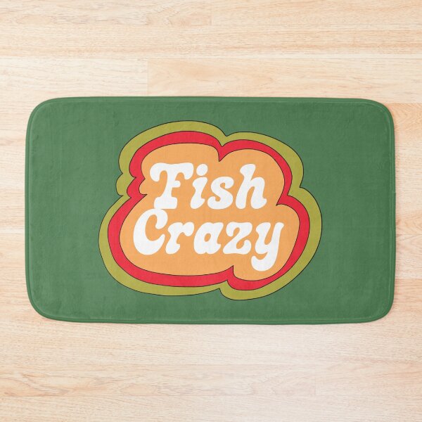 Item preview, Fish Crazy (Yellow on Green) designed and sold by yellowflowerhut.