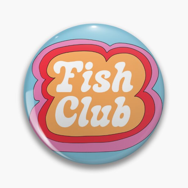 Item preview, Fish Club (Yellow on Blue) designed and sold by yellowflowerhut.