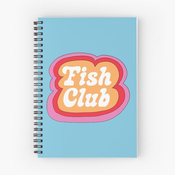 Item preview, Fish Club (Yellow on Blue) designed and sold by yellowflowerhut.
