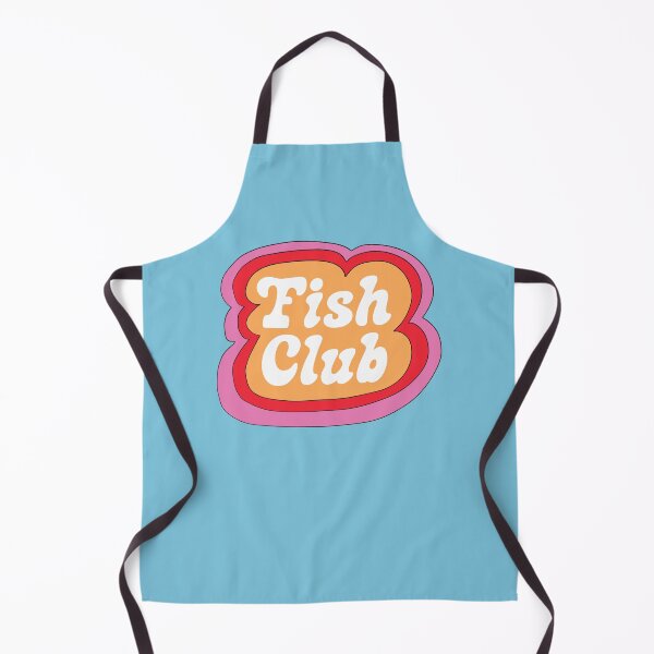 Item preview, Fish Club (Yellow on Blue) designed and sold by yellowflowerhut.