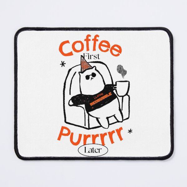Item preview, Coffee First Purrrrr Later Funny Cat Lover Design designed and sold by Groovy Looks.