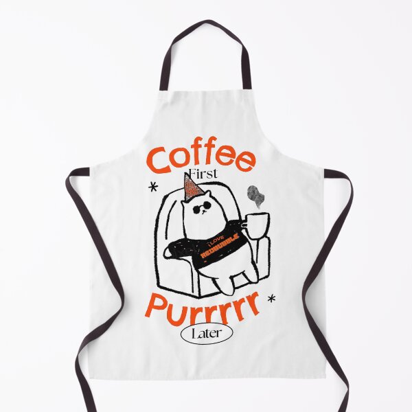 Item preview, Coffee First Purrrrr Later Funny Cat Lover Design designed and sold by SouthPrint.
