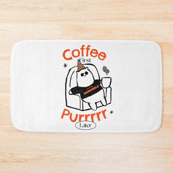 Item preview, Coffee First Purrrrr Later Funny Cat Lover Design designed and sold by SouthPrint.