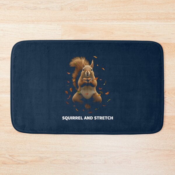 Item preview, Cheerful Squirrel Squirrel and Stretch Yoga designed and sold by WellspringXflow.