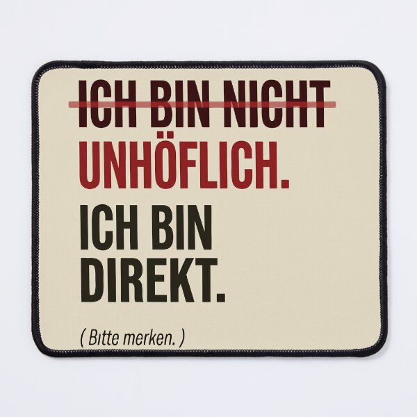 Item preview, Ich Bin Nicht Unhöflich Ich Bin Direkt Bitte Merken – Funny German Directness Humor Gift designed and sold by Velustro Shop.