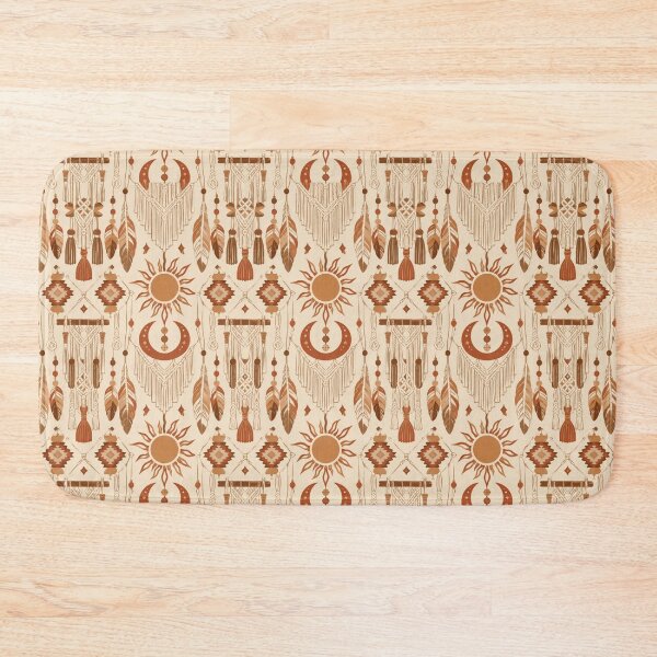 Item preview, Macrame Boho Retro Seamless Pattern Print designed and sold by Inkworksbyshery.