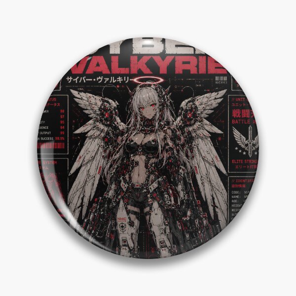 Item preview, Cyberpunk Valkyrie Battle Angel - Mecha Anime Girl Sci-Fi Interface designed and sold by saamessart.