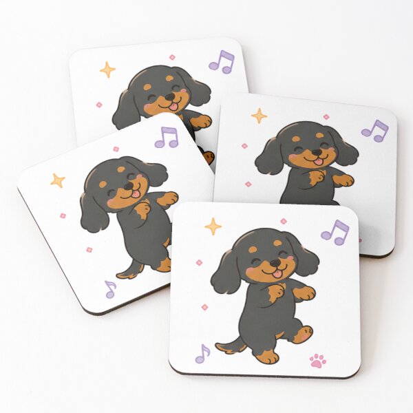 Item preview, Cute Dachshund Puppy Kawaii Chibi Wiener Dog Art designed and sold by Seculinator.
