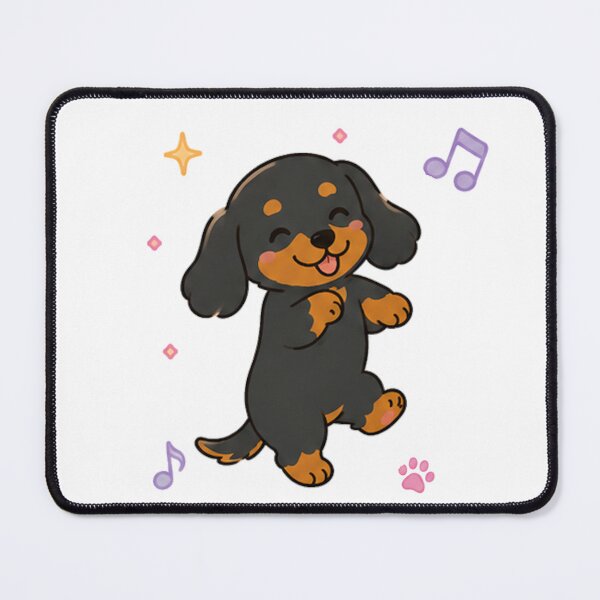 Item preview, Cute Dachshund Puppy Kawaii Chibi Wiener Dog Art designed and sold by Seculinator.