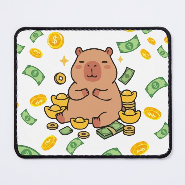 Item preview, Rich Energy Capybara designed and sold by AetherNest | Sacred Art by Alicia Jia D.
