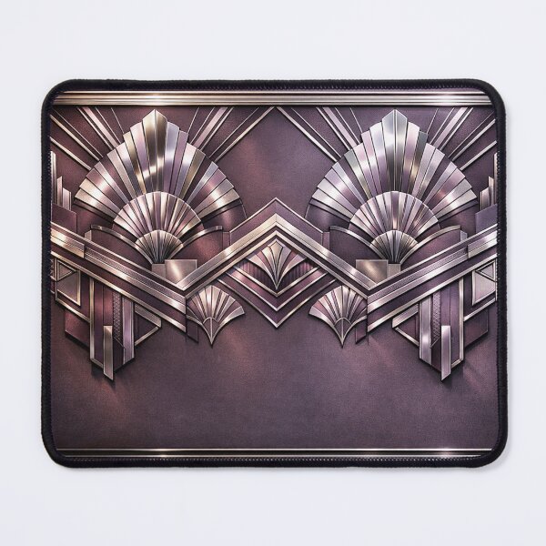 Item preview, Art Deco Central Fan Geometric Metal Purple designed and sold by IntelliMindDesigns.