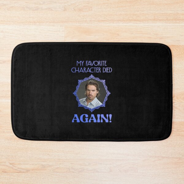 Item preview, My Favorite Character Died Again! NICK/Blue (on Black) designed and sold by PawsitiveMum3.