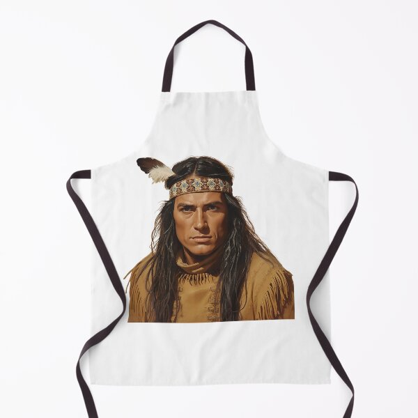 Item preview, Apache Chief Retro Portrait - Vintage Indian Warrior Art designed and sold by PaniKoszulkaD.