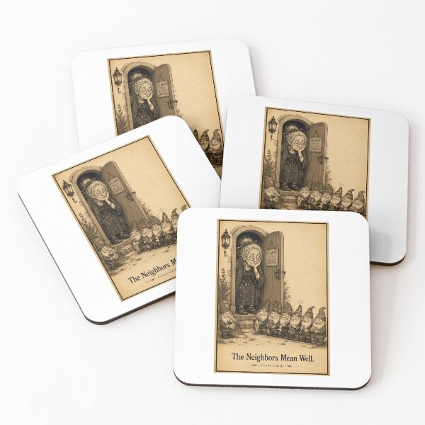 Item preview, Crone Cards - The Neighbors Mean Well. designed and sold by Kay Mhor Studio.
