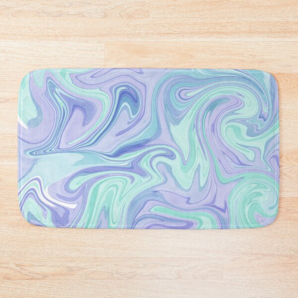 Item preview, Sea Glass Dreams | Mint & Lavender Marble Abstract designed and sold by GemniShop.