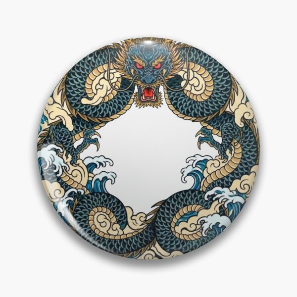 Item preview, #9 Seiryu | Blue Dragon | Circle Wave | FUJIYAMA JAPAN WORKS designed and sold by FUJIYAMA-JAPAN-WORKS.