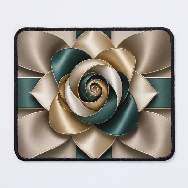 Item preview, Emerald Satin Rose Abstract designed and sold by Bellassi.