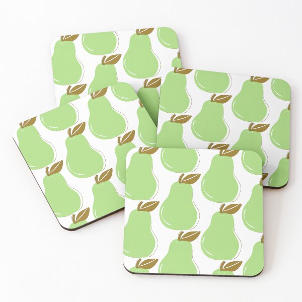 Item preview, The pear icon is made in the style of a line.Stylish fruit green illustration, background. Great for logo, icon, print, product design.  designed and sold by TaniaArtDesign.