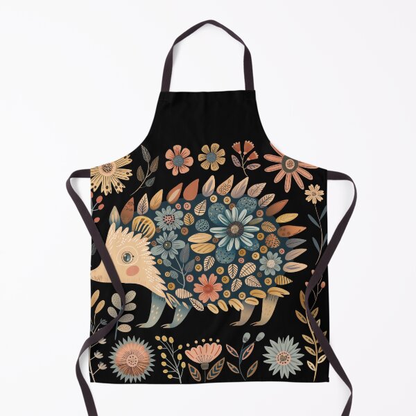 Item preview, Scandinavian Folk Art, Floral Hedgehog designed and sold by xiao xuans.